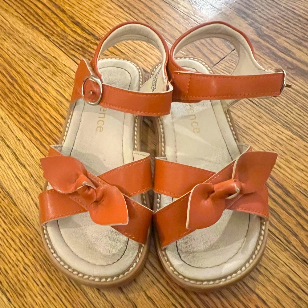 Little Girls Sandals-cognac (10T)